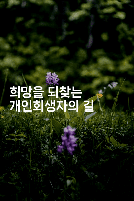 희망을 되찾는 개인회생자의 길-무비미