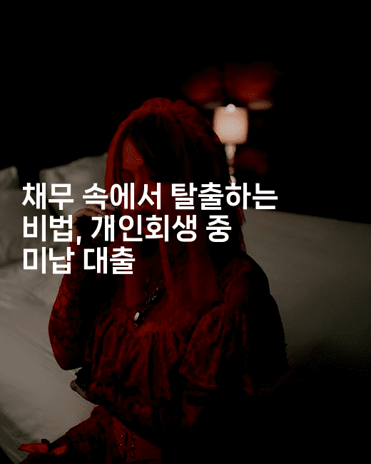 채무 속에서 탈출하는 비법, 개인회생 중 미납 대출-무비미