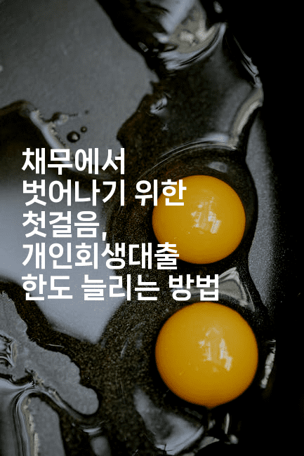 채무에서 벗어나기 위한 첫걸음, 개인회생대출 한도 늘리는 방법-무비미